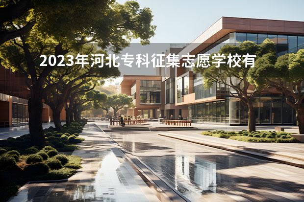 2023年河北?？普骷驹笇W校有哪些